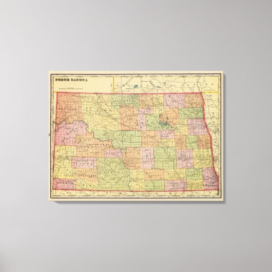 N Dakota Leinwanddruck (Vorderseite)