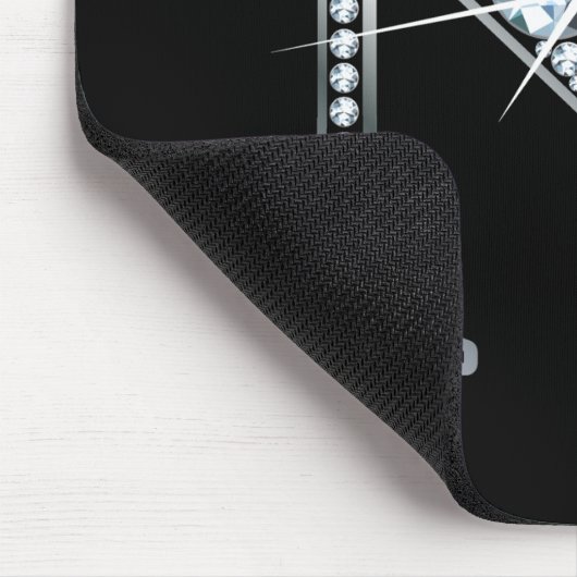 "N" Diamond Bling Mousepad (Ecke)