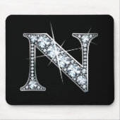 "N" Diamond Bling Mousepad (Vorne)