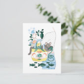 N ・ ECOBAG (Remake) Postkarte (Stehend Vorderseite)