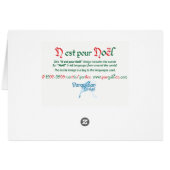 N est pour Noël Card (Rückseite Horizontal)