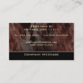 N Flame Monogram Business Card Visitenkarte (Rückseite)