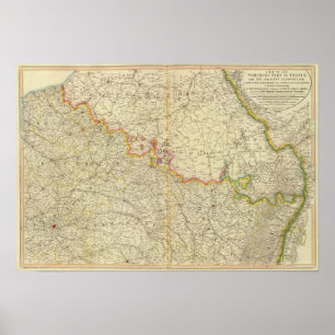 N France Atlas Map Poster