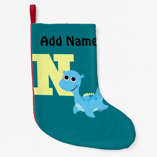 N für Nessie Kleiner Weihnachtsstrumpf (Vorderseite)