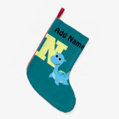 N für Nessie Kleiner Weihnachtsstrumpf (Vorderansicht (hängend))