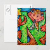 N für Newt Postkarte (Vorne/Hinten)