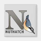 N für Nuthatch Magnet (Vorne)