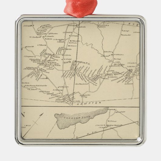 N Hampton, Newton Silbernes Ornament (Vorne)