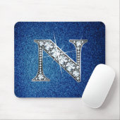 N Imitate -"Diamant Bling" auf Denim Mousepad (Mit Mouse)