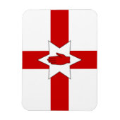 N. Ireland Flag Magnet - Star & Hand auf Kreuz (Vertikal)