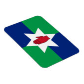 N. Ireland Flag Magnet - Stern auf Grün & Blau (Rechte Seite)