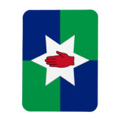 N. Ireland Flag Magnet - Stern auf Grün & Blau (Vertikal)
