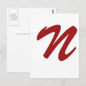 N ist für Eklig Postkarte (Vorne/Hinten)