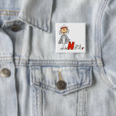 N ist für Krankenschwester Button (Beispiel)