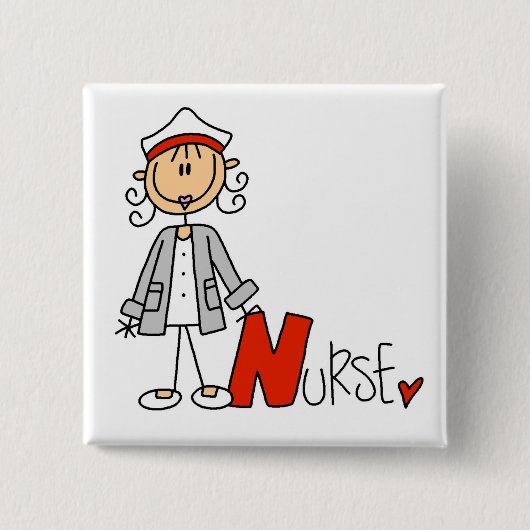 N ist für Krankenschwester Button (Vorderseite)