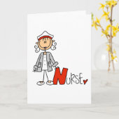 N ist für Krankenschwester Karte (Gelbe Blume)