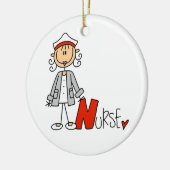 N ist für Krankenschwester Keramikornament (Links)