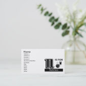 N ist für Nahrung Visitenkarte (Stehend Vorderseite)