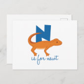 n ist für newt postkarte (Vorne/Hinten)