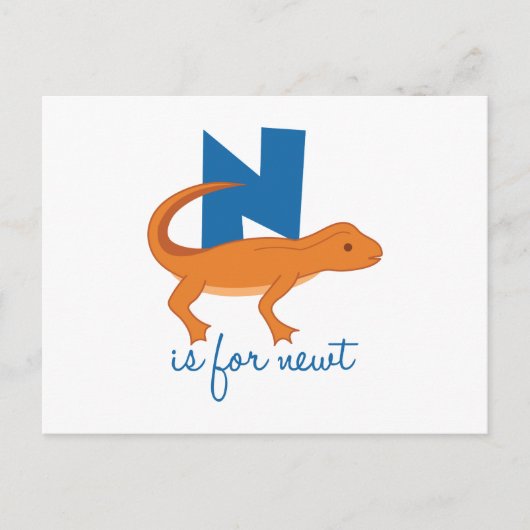 n ist für newt postkarte (Vorderseite)
