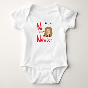 N ist für niedliche Physik Newtons u. Wissenschaf Baby Strampler