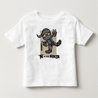 "N" ist für Ninja-Kleinkind-T - Shirt