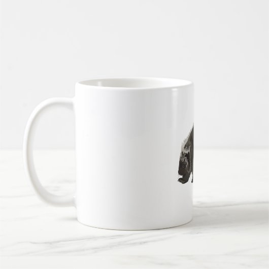 N ist für Nordamerikanisches Porcupine Kaffeetasse (Links)