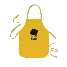 N ist für NORI Green Veggie Alphabet N Kinderschürze