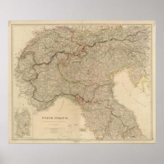 N Italien, Alpen Poster (Vorne)