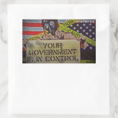 n-Kontrolle Rechteckiger Aufkleber (Tasche)