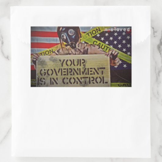 n-Kontrolle Rechteckiger Aufkleber (Tasche)