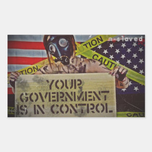 n-Kontrolle Rechteckiger Aufkleber