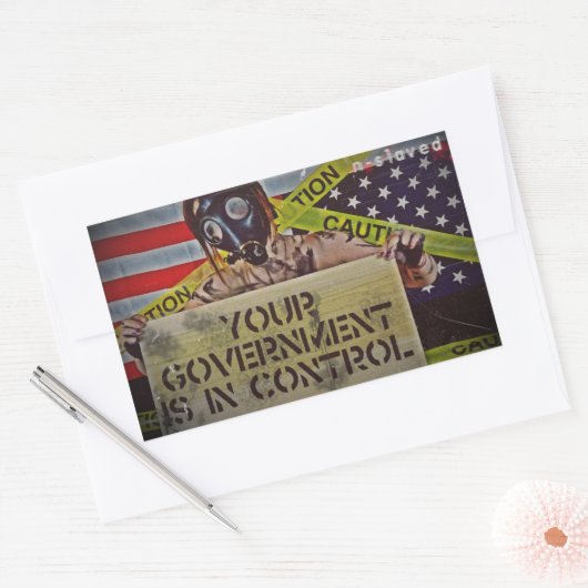 n-Kontrolle Rechteckiger Aufkleber (Umschlag)