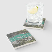 N Lumpkin Street Athens Georgia Marble Untersetzer (Seitenansicht)