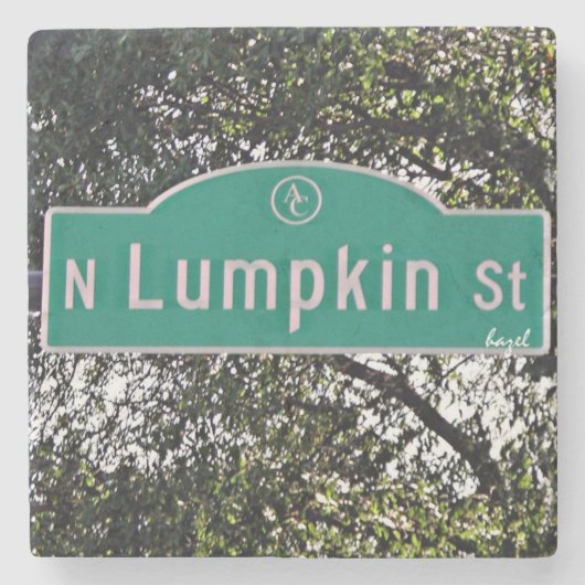 N Lumpkin Street Athens Georgia Marble Untersetzer (Vorderseite)