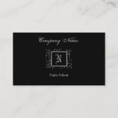 N Monogram-Visitenkarte Visitenkarte (Vorderseite)