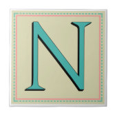 N-MONOGRAMM-BUCHSTABE FLIESE (Vorderseite)