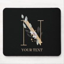 n Monogramm Floral Personalisiert