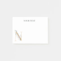 n Monogramm Floral Personalisiert