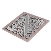 N Monogramm-Keramik "Silberstein" Fliese (Seite)