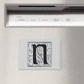 N Monogramm schwarz Magnet (In Situ (Geschirrspüler))