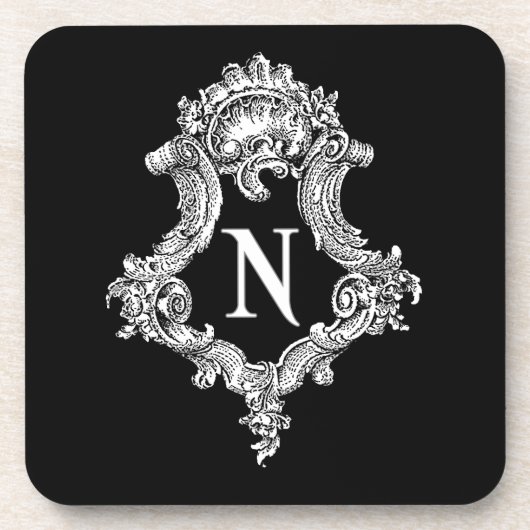 N Monogramm Untersetzer (Vorderseite)