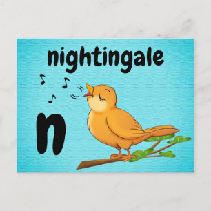 n - Nachtblitzkarte Postkarte