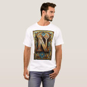 N Name des Alphabets T-Shirt (Vorne ganz)