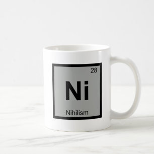 N - Nihilismus Philosophie Chemie Periodensystem Kaffeetasse