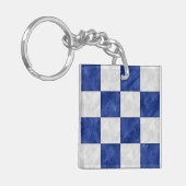 N November Wasserfarben-Signalfeld Schlüsselanhänger (Vorderseite links)