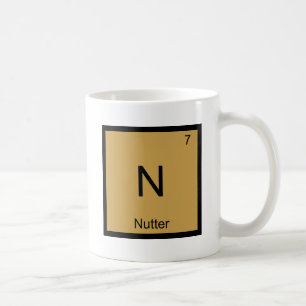N - Nutter Chemie-Element-Symbol-Briten-Jargon Kaffeetasse
