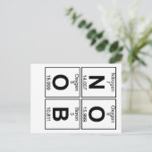 N-O-B (noob) - Vollständig Postkarte (Stehend Vorderseite)