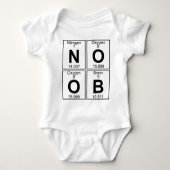 N-O-O-B (noob) - Voll Baby Strampler (Vorderseite)