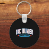 N Oklahoma City Thunder Sketll Americana Schlüsselanhänger (Vorderseite)